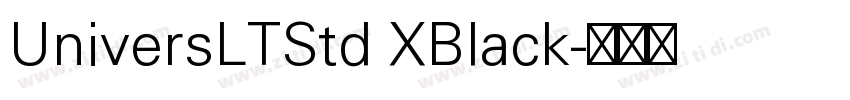 UniversLTStd XBlack字体转换